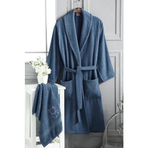 Single Male Robe Set 2 Piece Face towel Bathrobe