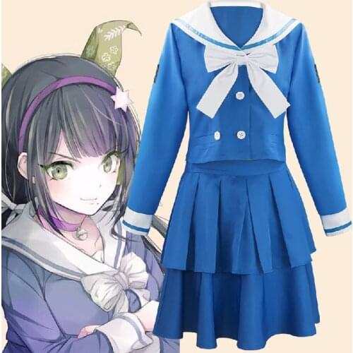 Danganronpa Chabashira Tenko Anime Cosplay Costume Student Jk Uniform Sailor Suit Chazhu Rotor Cosplay Animation Peripheral Prop