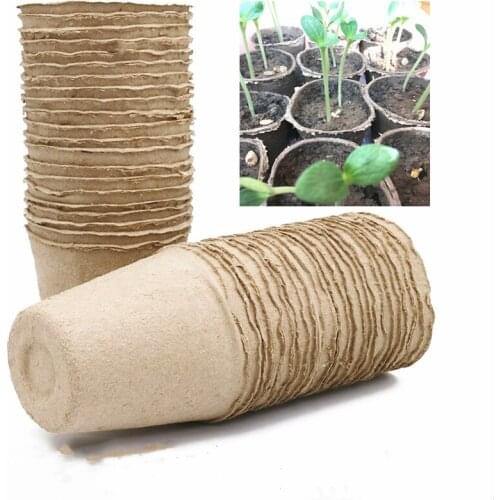 Seedling Bag Paper Pot Plant Trays Vegetable Seed Flower Eco-Friendly Biodegradable for Garden Absorb Water Planting Nursery Cup