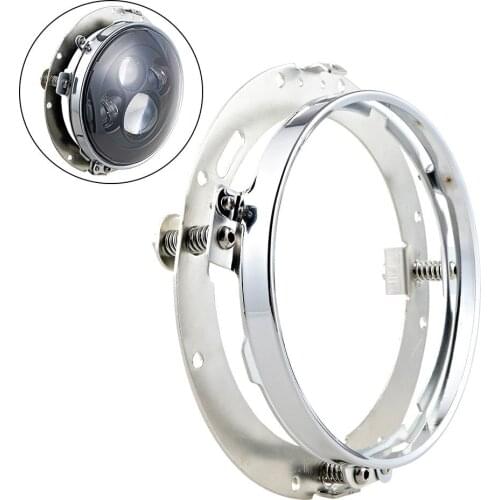 7'' LED Headlight Mounting Ring Bracket for Harley Touring, Softail ,Electra Glide,Street Glide,Road King
