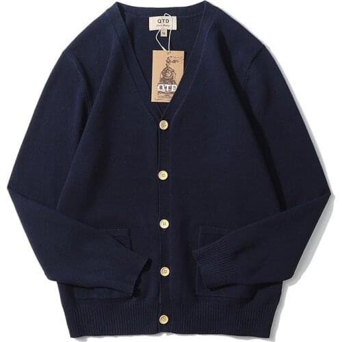 Gentle Wearing Delicate Soft High Density Cotton V-neck Knitted Cardigan Sweater Outdoor Climbing Trekking Students Small Coat