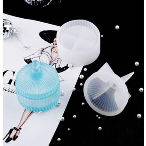 New Box Making Silicone Mould Design DIY Epoxy Resin Gypsum Crafts Cement Tray Clay Jewelry Mold