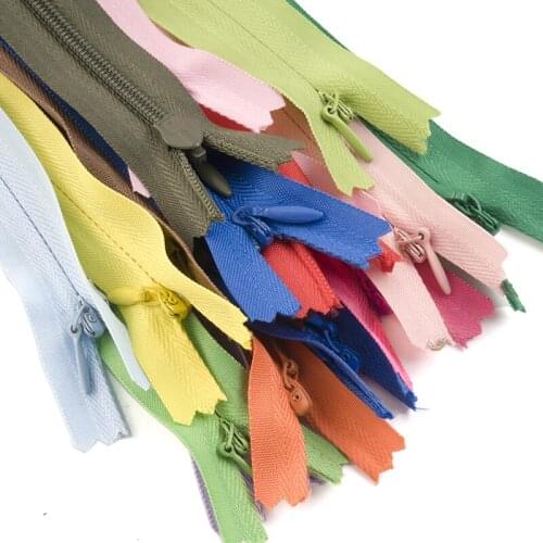 Wholesale Retail 10Pcs/lot High Quality 25cm Length Colorful Nylon Coil Zippers Tailor Garment Sewing Handcraft DIY Accessories