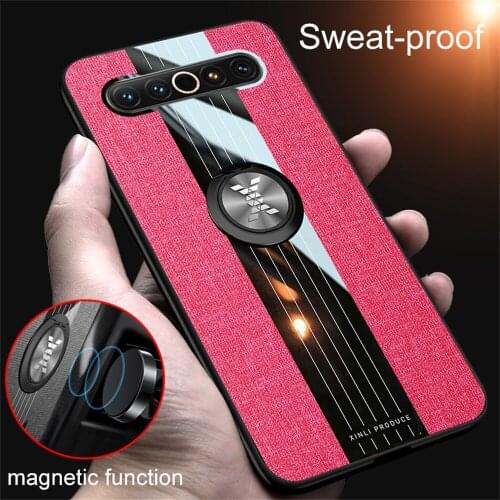 Original Thin Phone Case for Meizu 17 / 17 Pro Global Version 5G Meizu17 17Pro Prime Luxury Cloth Ring Stand Durable Cover Funda