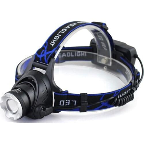 Rechargeable LED Headlamp 1000 Lumens Zoomable Headlight, 3 Modes, 6000K, Normal/Motion Sensor, T6 Work Headlight for Camping
