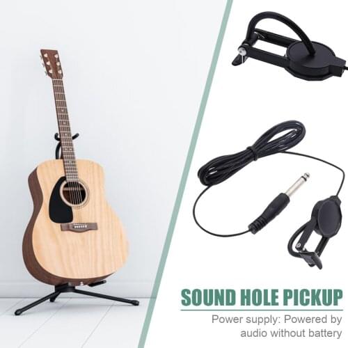 Musical Instrument Clip-on Pickup Professional Guitar Pickup for Acoustic Folk Guitar Ukulele Stringed Instruments Accessories