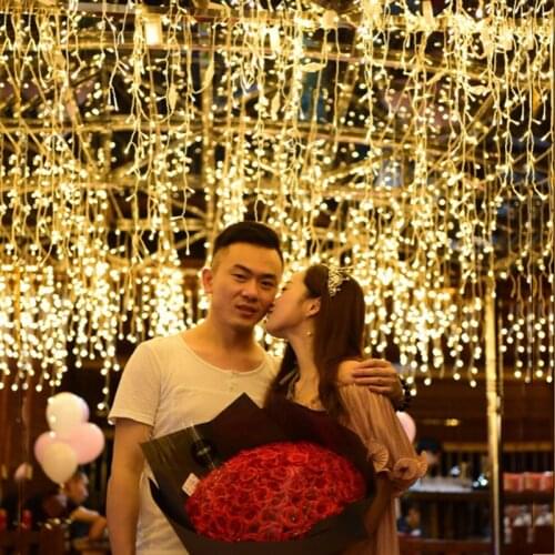 5m Christmas Fairy Lights Garland Outdoor Home for Wedding/Party/Curtain/Garden Decor LED Starry Lights Icicle String Lights