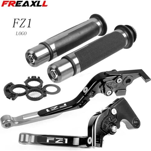 Folding Extendable Adjustable CNC Aluminum Brakes Clutch Levers Handle Hand Grips Set For YAMAHA FZ1 Fazer 2006-2015 2011 2012