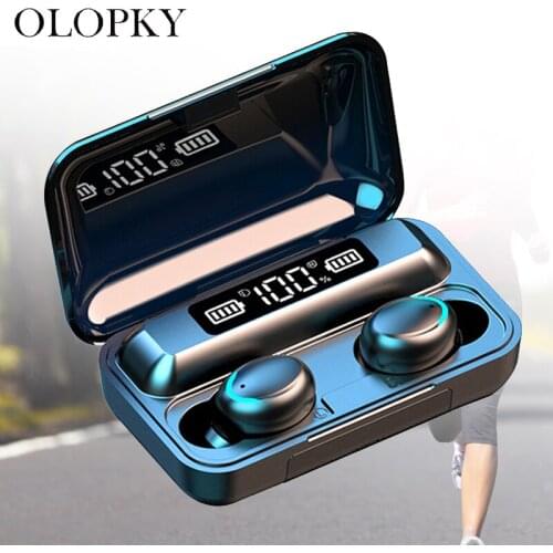 TWS Bluetooth Earphone HIFI Wireless Headphones True Stereo Touch Earbuds Touch Sports Headset With Mic 2200mAh Charging Case