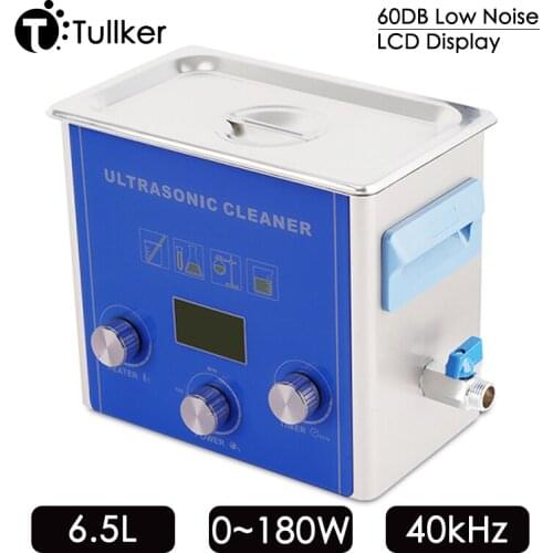 180W Ultrasonic Cleaner 6.5L Digital Power Adjust Sonic Cleaning Glassware PCB Board Electronic Motor Parts Oil Stains Ultrason