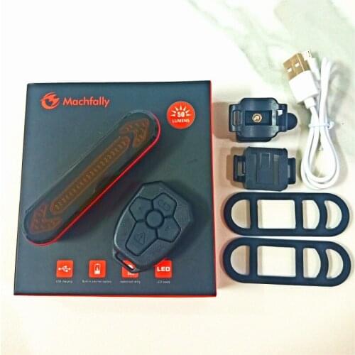 Bicycle Turn Signal USB Rechargeable Tail Light, 5 Modes Bright LED Bike Rear Light Safety Light night riding, Remote Control