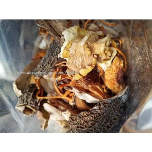 Kinds of Dired Mushroom Mix For Nutrition Svampsoppa Delicious Soup Hot Pot