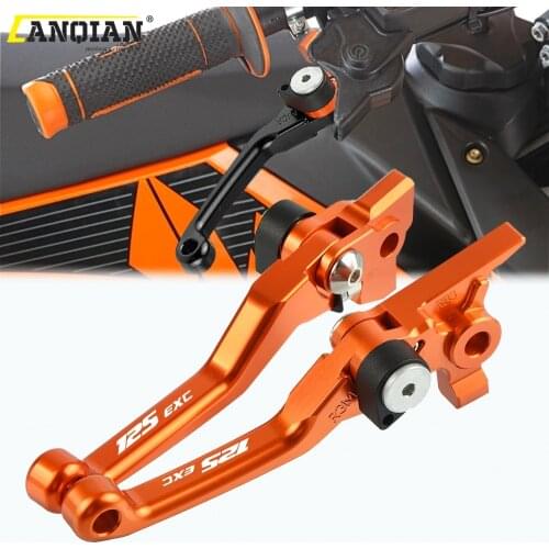 Motorcycle Parts CNC Dirt Bike Handle Folding Brake Clutch Lever For 125EXC 125 EXC 2009 2010 2011 2012 2013 2014 2015 2016