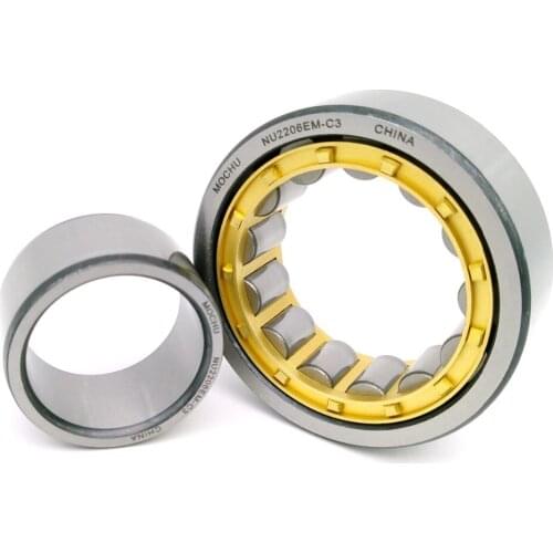 1 piece NU2206EM C3 NU2206 32506H 30x62x20 MOCHU Cylindrical roller bearings single row Machined brass cage high quality