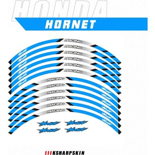 12 Pcs Motorcycle Wheels Tire Stickers Reflective Rim Strips Tape Motorbike Decals film For Honda Hornet 600 250 900 400 1000