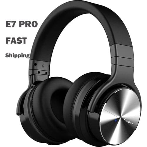 Cowin E7 PRO Bluetooth Headphones Active Noise Cancelling Headphones with Microphone/Deep Bass Wireless Headphones Over Ear 30H