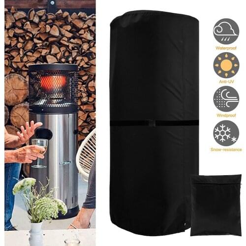Weather Cover for Patio Heater Waterproof Windproof UV Resistant Tear-Proof 420D Oxford Fabric Radiation Heater Cover