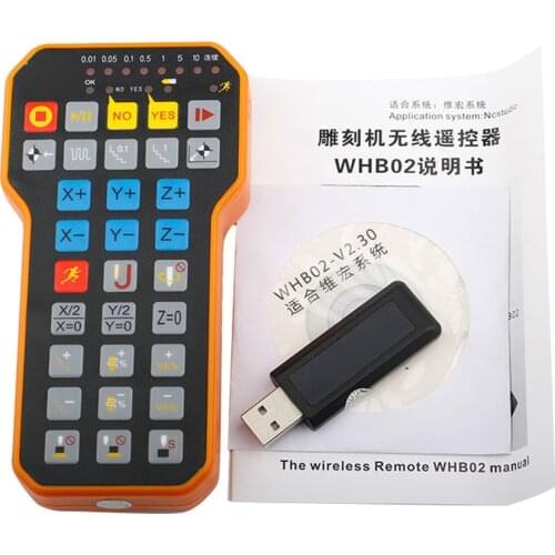 CNC Handwheel NC Studio USB Wireless Remote Handle 3 Axis CNC Controller For CNC Router Engraving Machine Weihong System
