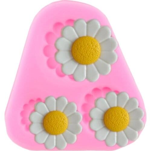 Daisy Silicone Mold Cake Border Fondant Molds Cake Decorating Tools Chocolate Gumpaste Moulds Polymer Candy Clay Mould