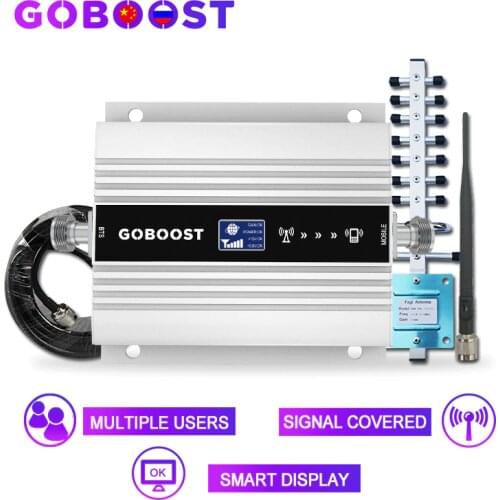 GOBOOST LTE 4G DCS 1800MHZ Cellular Signal Amplifier LCD Display Mobile Phone 4G Signal Booster gsm repeater 2g 3g 4g repeater