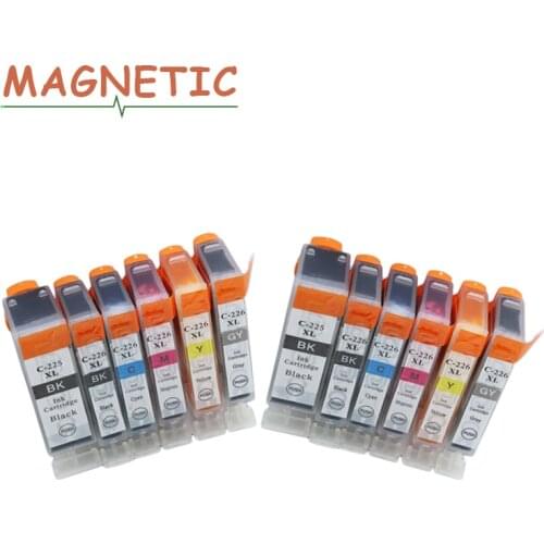 12x ink cartridge PGI225 PGI-225 For Canon PIXMA MG6120 MG6220 MG8220 MG8120 MG8120B printer full ink PGI 225 CLI 226