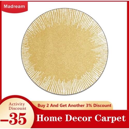 Carpets For Living Room Modern Design Style Yellow Abstract Line Pattern Rug Home Fashion Bedroom Bedside Area Floor Mat Carpets