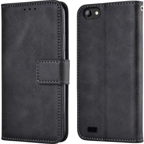 Wallet Flip Case for Vertex Impress Luck NFC (4G) Leather Phone Case Cover Book Case for Vertex Luck NFC 4 G Coque