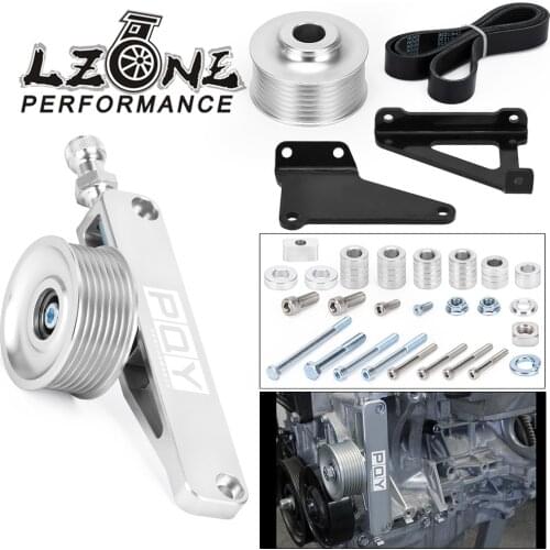 LZONE - A/C & P/S Eliminator Delete Pulley Kit For Honda Acura K20 K24 Engines CPY03S-QY