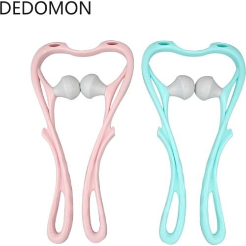 Neck Massage Tool Pressure Relieve Hand Roller Massage Neck Shoulder Dual Trigger Point Self Massager