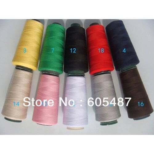 Wholesale free shipping 40s/2 NE 40/2 spun polyester sewing thread 3000Y/PCS MOQ 200PCS