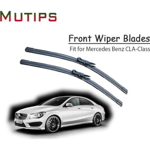 1Set Rubber Car Front Wiper Blade Kit For Mercedes Benz CLA Class CLA 180 200 250 220 CLA45 AMG CDI Original Strip Accessories