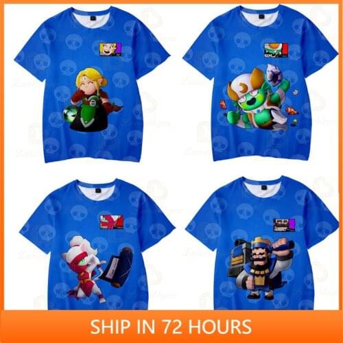 Browlerss Colt and Star, Leon Wear Kids Tshirt Game 3d Boys Girls Harajuku Shirt Short Sleeve Tops Teen Clothes