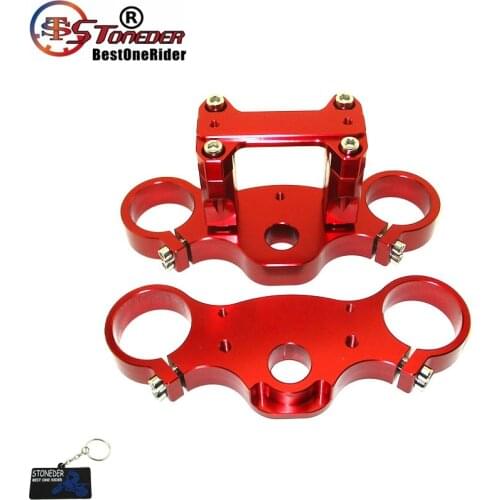 STONEDER CNC Aluminum 45/48-22mm Triple Clamp Set For Pit Dirt Bike