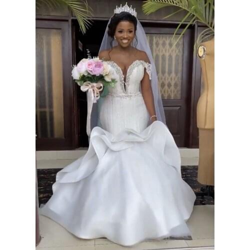Off the Shoulder Mermaid Wedding Dress