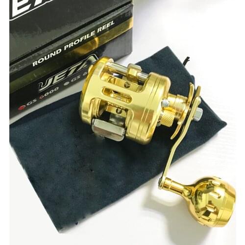 Trolling Metal Slow Jigging reel max drag 13kg Gear Ratio5.1:1 Resistant Corrosion Overhead Saltwater Casting Metal Fishing reel