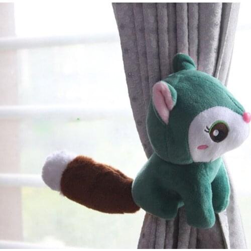1 Pair Cartoon Squirrel Curtain Clip Holders Tieback Buckle Clips Accessories Home Decor