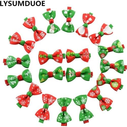 10Pcs/Lot Fashion Cute Style Baby Hair Snap Clips Accessories for Women Red Green Christmas Gift Barrettes Head Hairpins Jewelry