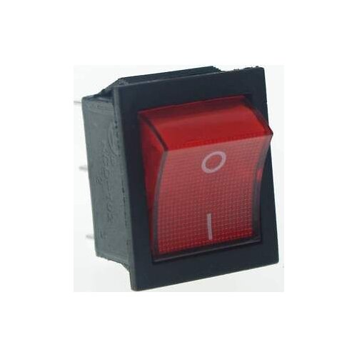 10 x Red Light DPDT ON/OFF 6 Pin 15A/250VAC 20A/125VAC Rocker Boat Switch