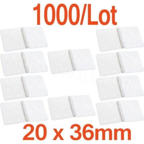 1000pcs Plastic Pinned Nylon Hinges 20x36 mm For RC Airplanes Replacements Parts Model