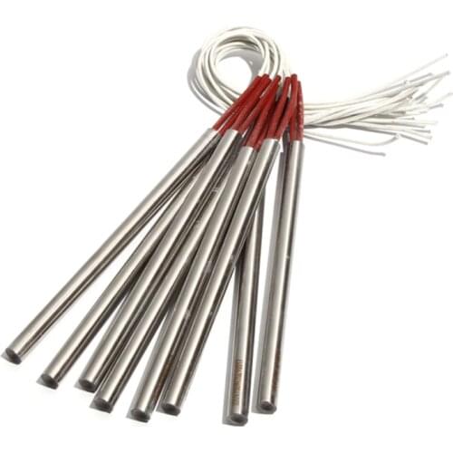 2PCS 17mm Diameter 380~500mm Length Single Head Dual Heating Tube 304SUS Cylindrical Cartridge Heater 2000/2100/2200/2400/2600W