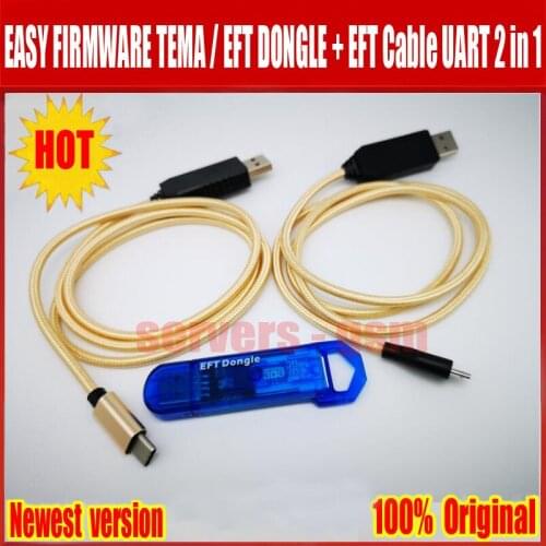 2021 Newest 100% Original EFT DONGLE / EASY FIRMWARE TEMA / EFT KEY + EFT Cable UART 2 in 1