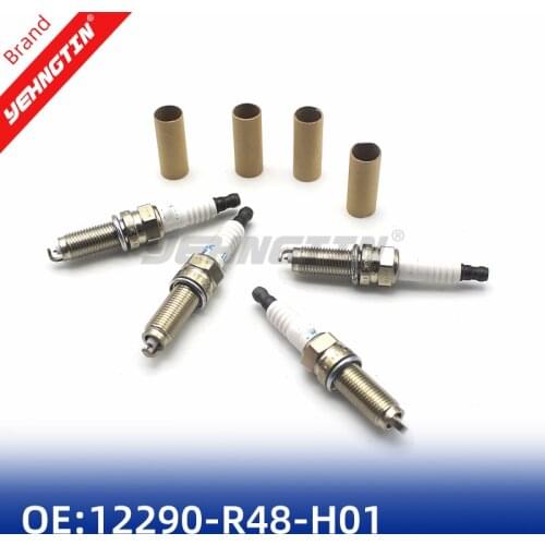 4pcs 12290-R48-H01 Iridium Spark Plug ILZKR7B-11S ILZKR7B11S For Honda Civic CR-V TSX Accord Acura 12290R48H01 spark plugs