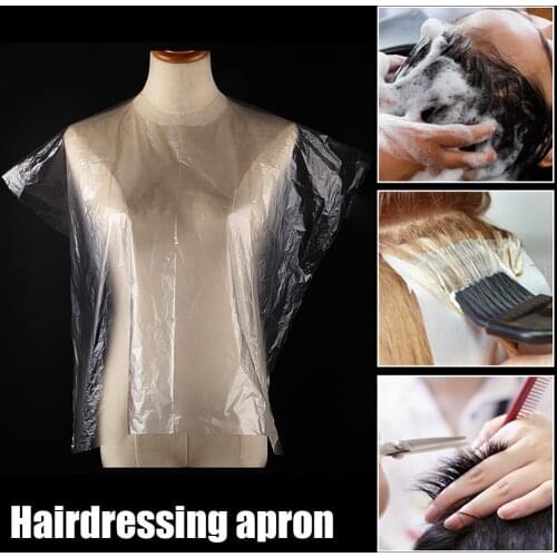 50PCS Disposable Waterproof Hair Salon Capes Washing Pads Shampoo Cape Barber Tools ironing dyed hair neck waterproof #425