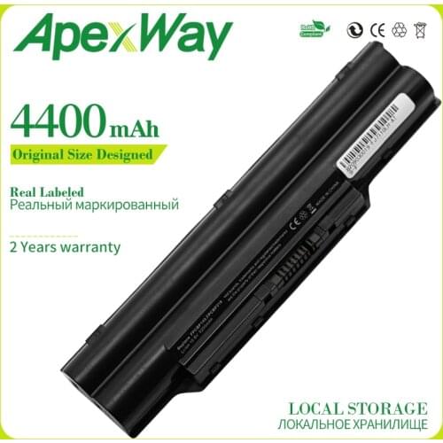 Apexway Battery for FUJITSU FMVNBP146 FPCBP145 FPCBP145AP FMV-BIBLO MG50S MG50U MG50W MG55S MG55U MG75S MG75U MG75SN MG70SN
