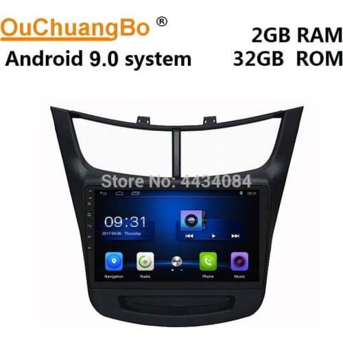 Ouchuangbo car gps navi radio for Aveo 2019 support BT USB wifi dual zone android 9.0 os system