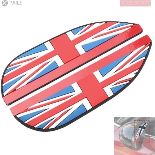 Side Mirror Rain Visor Eyebrow Decorative stickers Union Jack Flag For General R50 R53 R55 R56 R57 R60 F54 F55 F56 F60