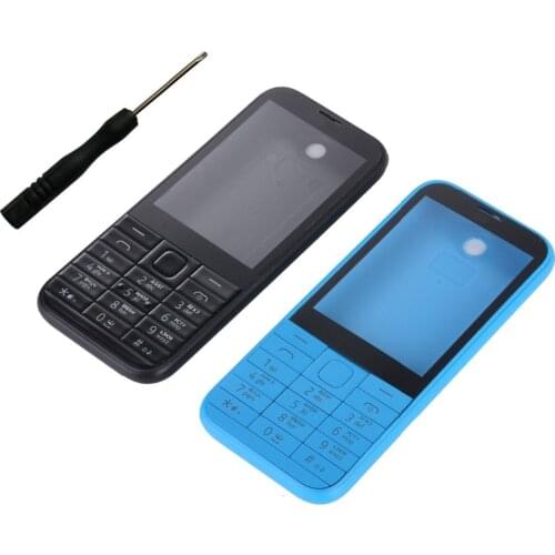 For Nokia Asha 225 N225 Housing Cover+Battery Back Cover+Enlish Or Russian Keypad+Tools