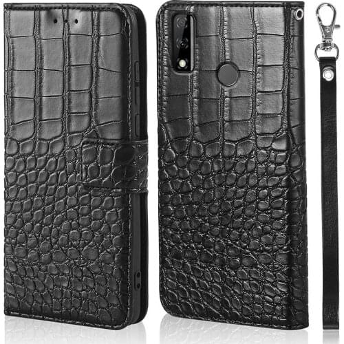 DOREXLON Crocodile Flip Leather Case for Huawei Y8s Phone Cover Cases for for Huawei Y8s magnet Card holder phone cases