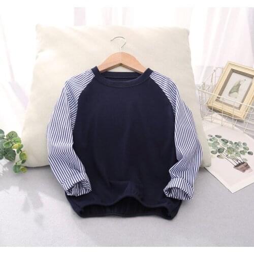 Childrens shirt bottoming shirt tide Korean casual t-shirt Boys long-sleeved T-shirt autumn new P121