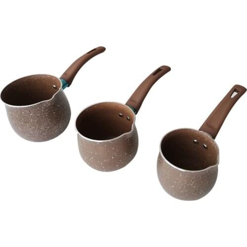 HOT Single Handle Anti-scalding Coffee Pot Non-stick Pan Mini Milk Pot Ceramic Coffee Pot Non-stick Coating Milk Pan NDS